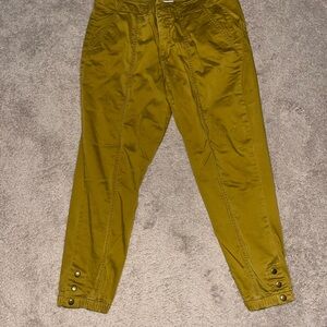 CAbi Mustard Yellow Chinos